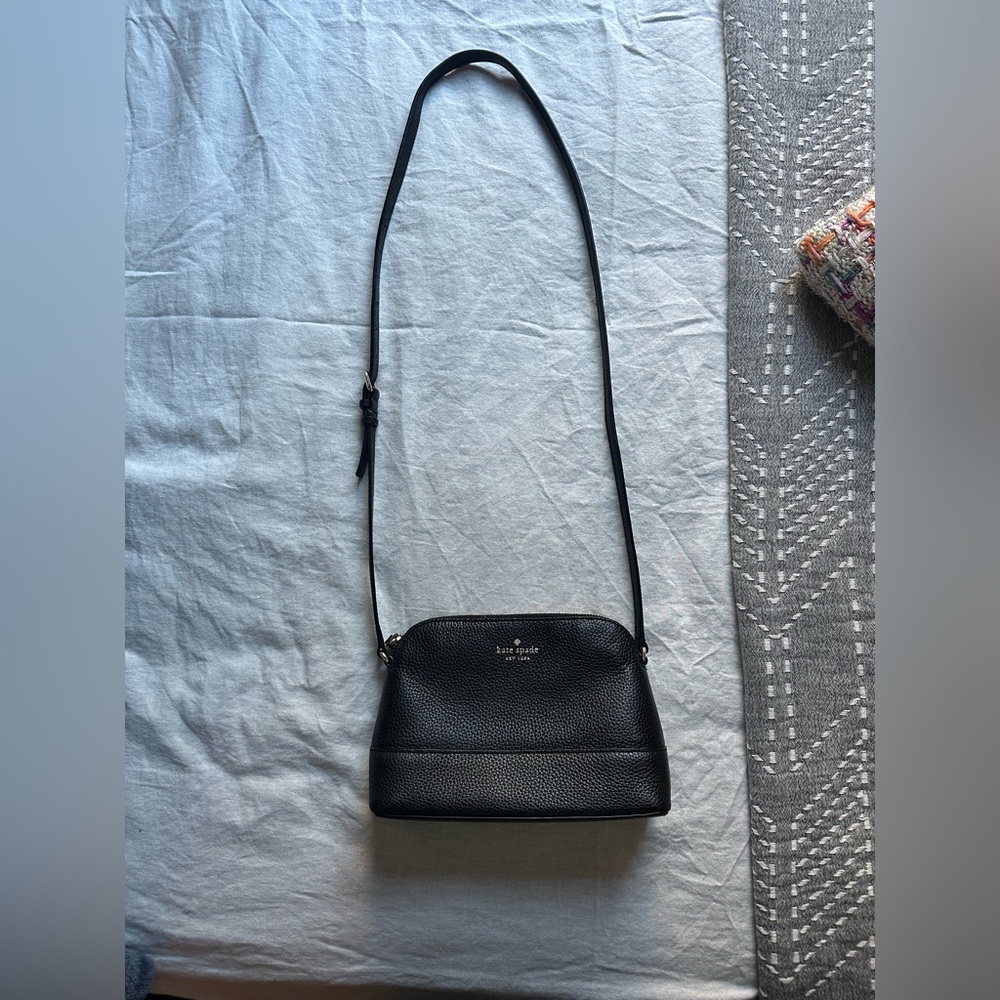 Kate Spade Black Leather Crossbody Bag